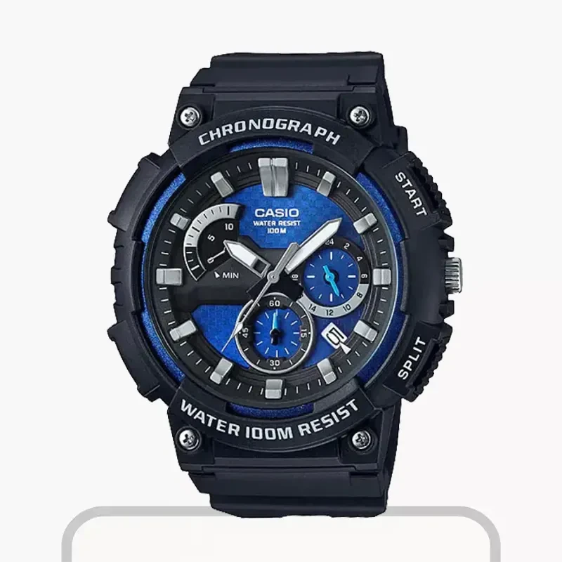 Casio Chronograph Blue Dial Sports Men's Watch | MCW-200H-2AV